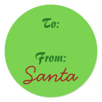 Signed by Santa! stickers