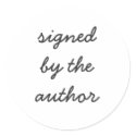 signed by the author stickers