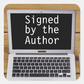 Signed by the Author Stickers Writer Laptop