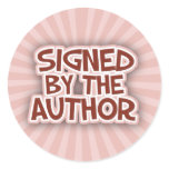 Signed By The AuthorRed Stickers