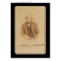 Signed Card of Future President Johnson 1860