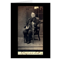 Signed Card of General Winfield Scott 1858