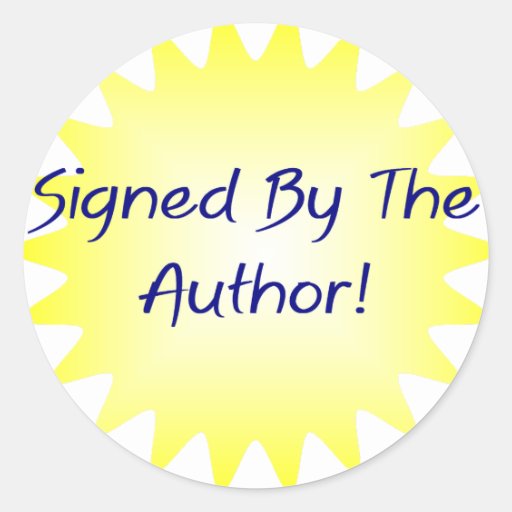 Signed Copy Book Stickers Zazzle
