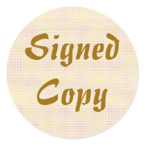 Signed Copy - Round Stickers (22)