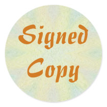 Signed Copy - Round Stickers (25)