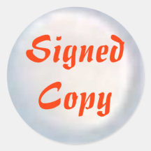 Signed Copy - Round Stickers (36)