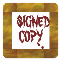 Signed Copy - Square Stickers (1)