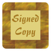 Signed Copy - Square Stickers (12)