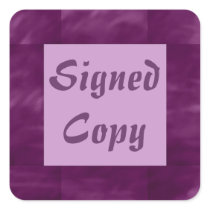 Signed Copy - Square Stickers (15)