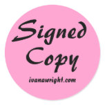 Signed Copy with URL Stickers