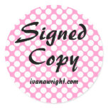 Signed Copy with URL Stickers