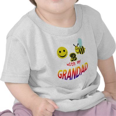 signed happy2bee with my grandad. shirts