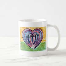 signed heart mug