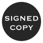 SIGNEDCOPY ROUND STICKERS