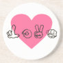 Signing Love Coaster Signing Love Coaster