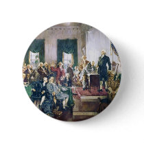 Signing of the Constitution by Howard C. Christy Pinback Buttons