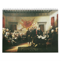 SIGNING OF THE DECLARATION OF INDEPENDENCE WALL CALENDAR