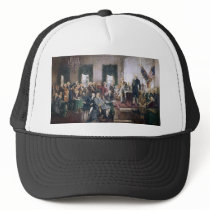 Signing the US Constitution by Christy Trucker Hat