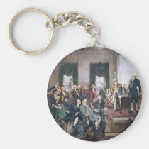 Signing the US Constitution by Christy keychains