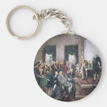 Signing the US Constitution by Christy Key Chains
