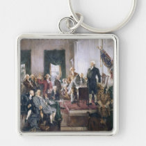 Signing the US Constitution by Christy keychains