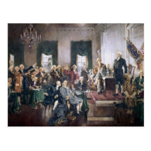 Signing the US Constitution by Christy Post Cards