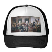 Signing the US Constitution by Christy Trucker Hat