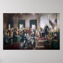 Signing the US Constitution Print posters