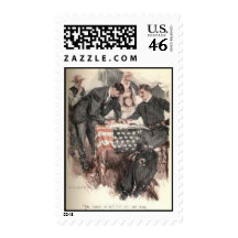 Signing Up Postage Stamps
