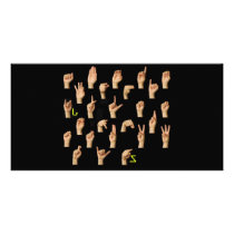 signlanguage photo card template