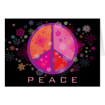 Signo de la paz de la tarjeta del día de San Valen