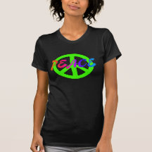 Signo de la paz del arco iris camisetas