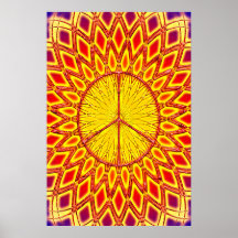 SIGNO DE LA PAZ RETRO POSTERS