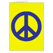 Signo de la paz tarjeta