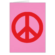 Signo de la paz tarjeta