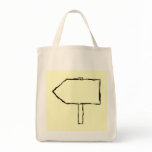 Signpost Arrow. Black and Cream. bags