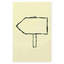 Signpost Arrow. Black and Cream. Flyer