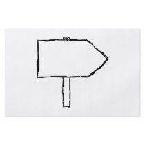 Signpost Arrow. Black and White. Flyers