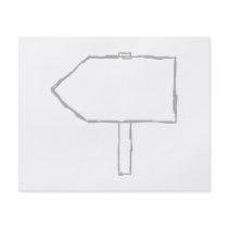 Signpost Arrow. Gray and White. Flyer Design