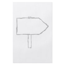 Signpost Arrow. Gray and White. Flyer Design