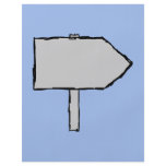 Signpost Arrow. Gray, Black and Blue. Flyer Design