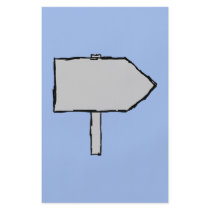 Signpost Arrow. Gray, Black and Blue. Flyer Design