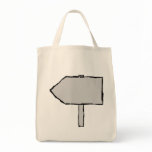 Signpost Arrow. Gray, Black and White. bags
