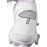 Signpost Arrow. Gray, Black and White. Pet Clothes