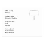 Signpost Notice. Gray and white. Business Card Templates