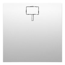 Signpost Notice Image. Black on gray. Invitations