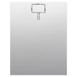 Signpost Notice Image. Black on gray. letterhead