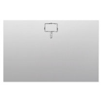 Signpost Notice Image. Black on gray. Custom Stationery