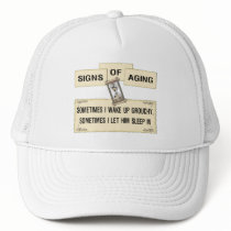 Signs of Aging - grouchy him Hats