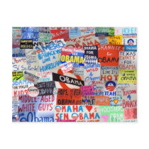 Signs of Hope Obama Postcard by democrattotheend Signs of Hope Obama Postcard